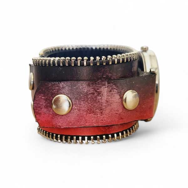 modni ženski sat s patent zatvaračem i drukerima